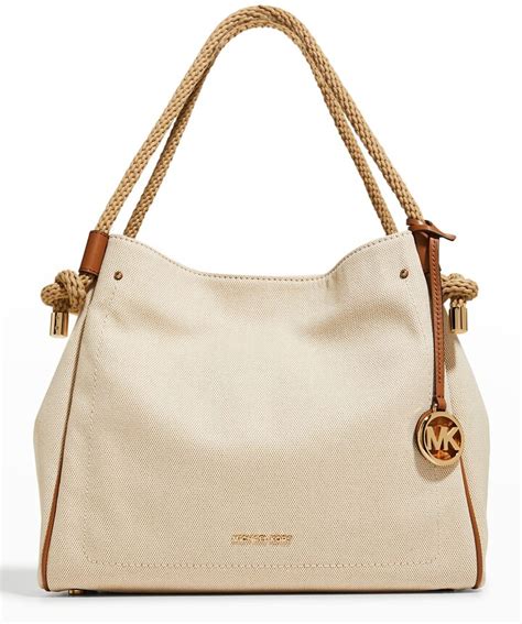 Michael Kors Isla Large Grab Bag Natural One Size 